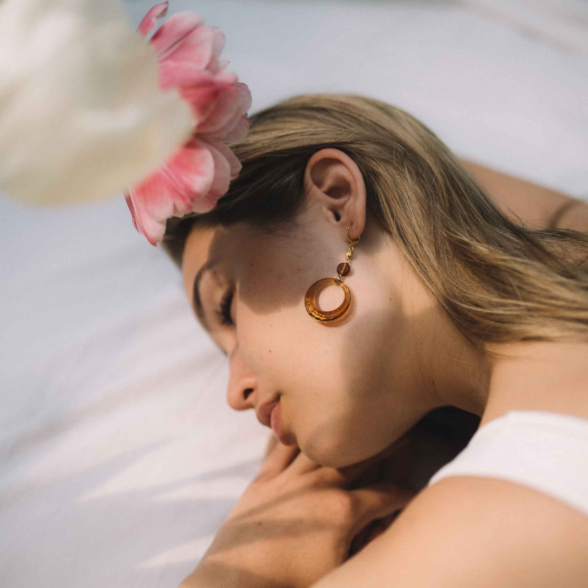 bijoux sandrine devost hoop earrings canadian designer