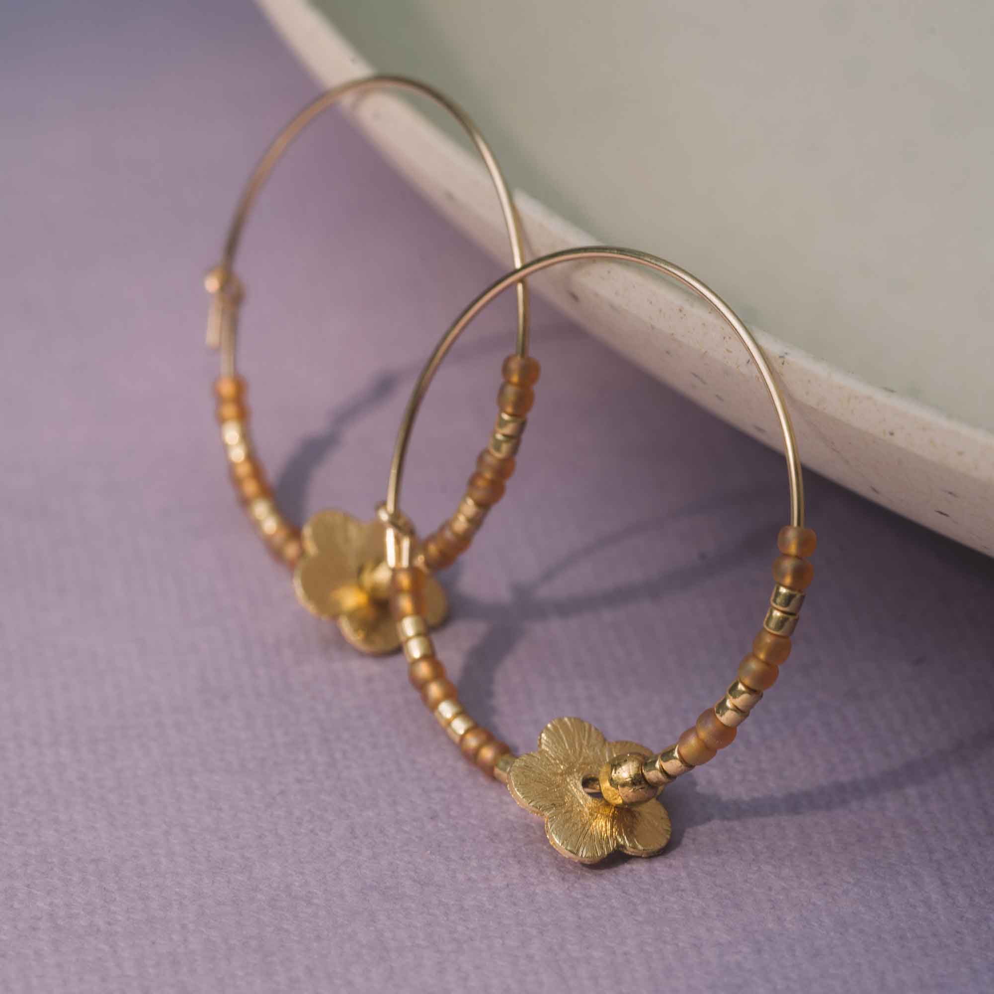 gold filled hoops anenaux oreilles or rempli 14K hypoallergènes