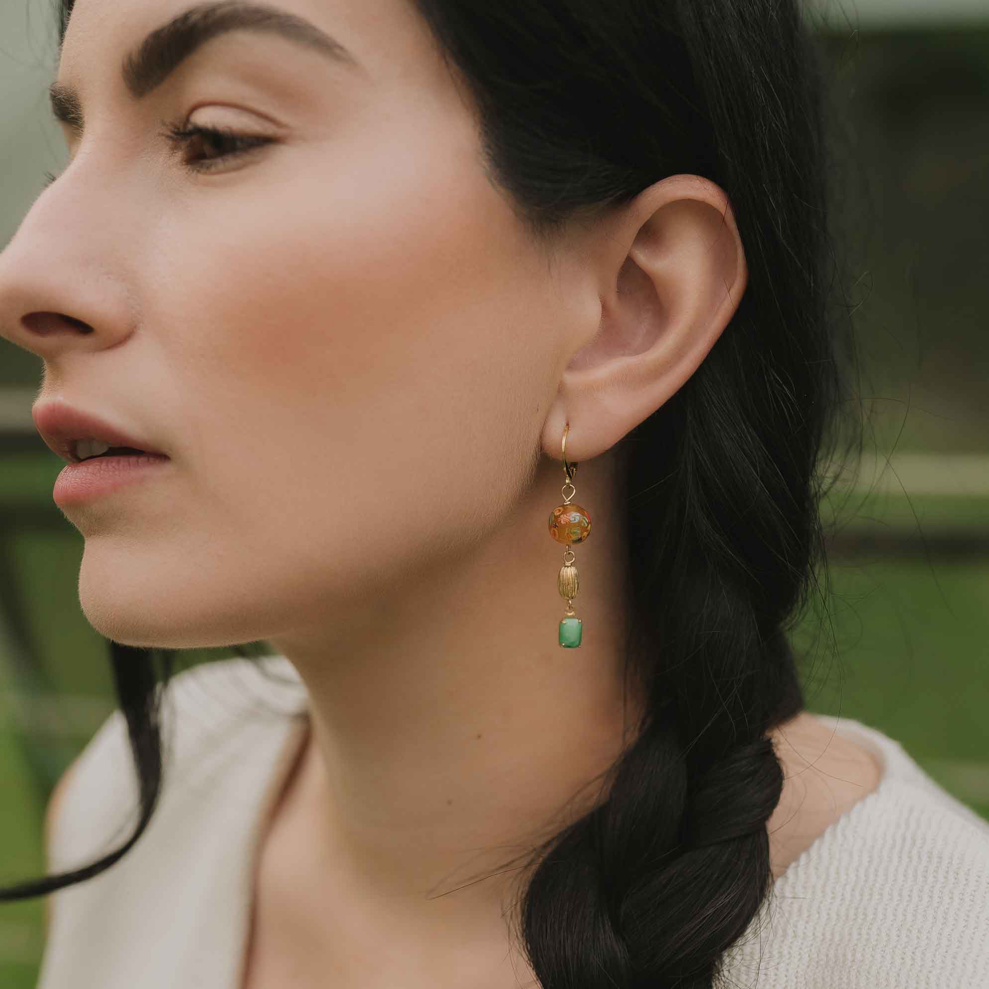 Vintage inspired jewelry pretty earrings for her