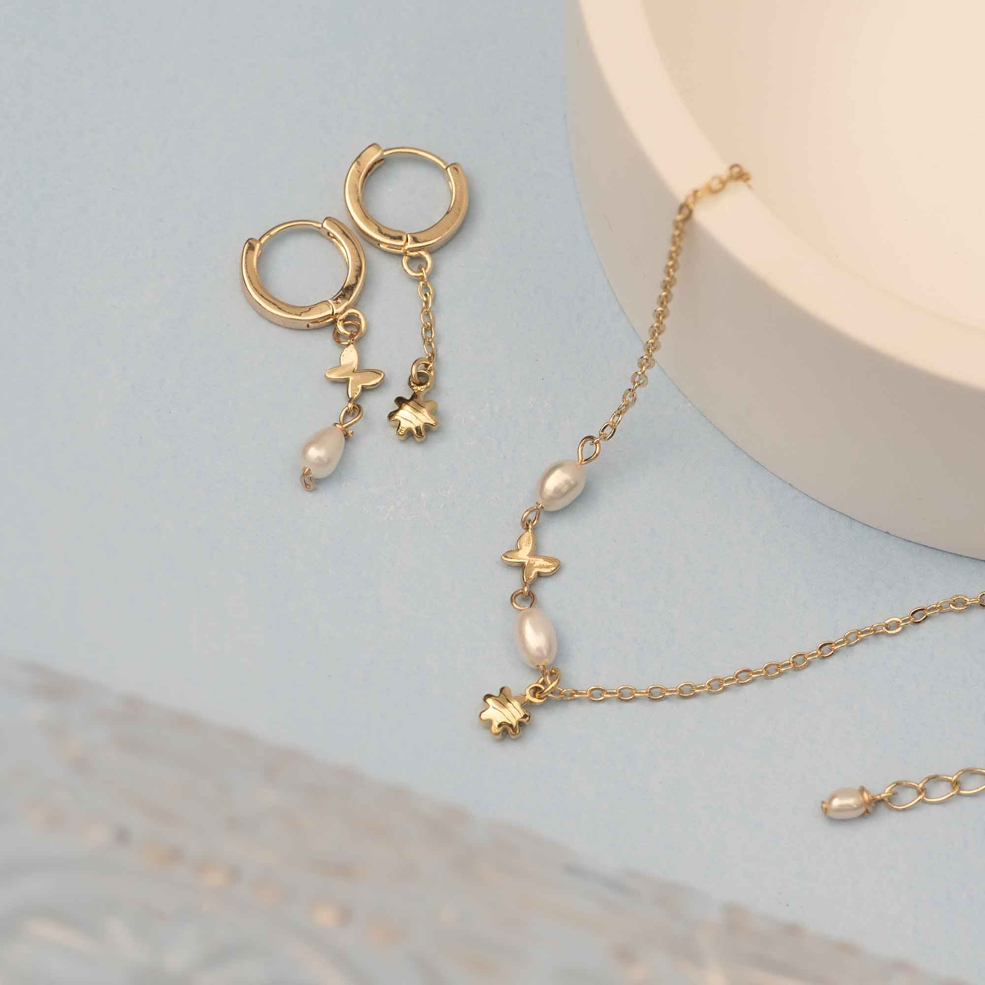 Azalée earrings and bracelet set under 100 sandrine devost designer