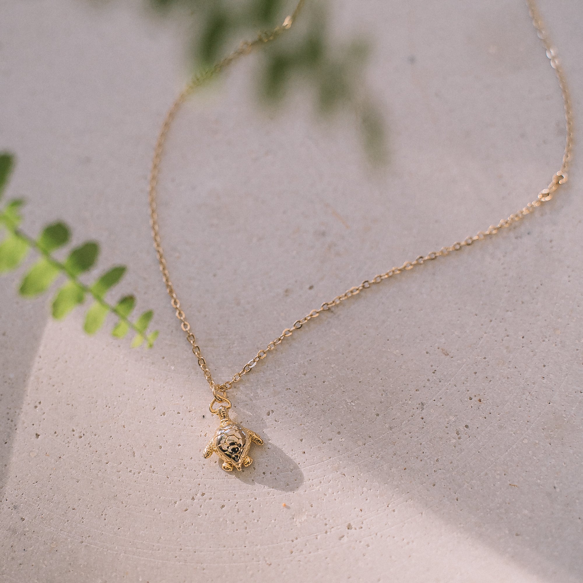 gold turtle charm necklace 14k gold filled bijoux sandrine devost jewelry