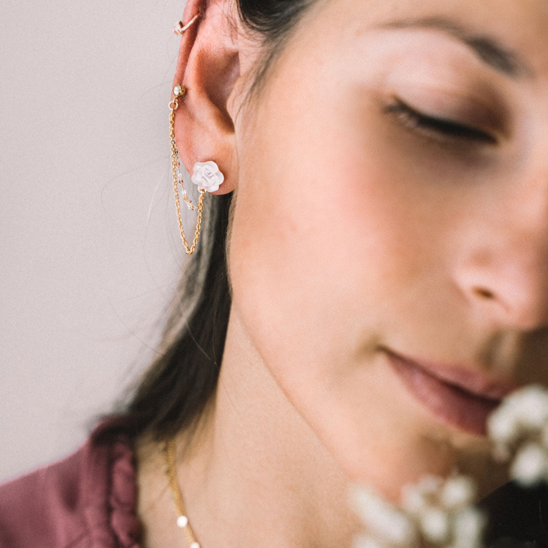 double earrings for double piercings on same lobe bijoux sandrine devost