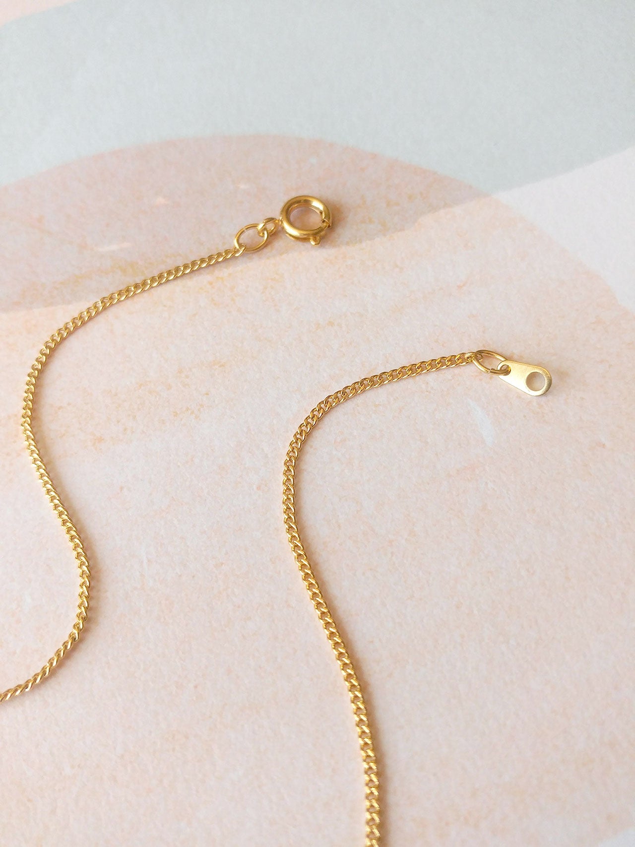 gold plated brass chain