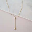 Collier Long Lariat En Y Avec Zirconium - Bijou Fantaisie Pour Femme, Style Bohème, Argenté - 3
