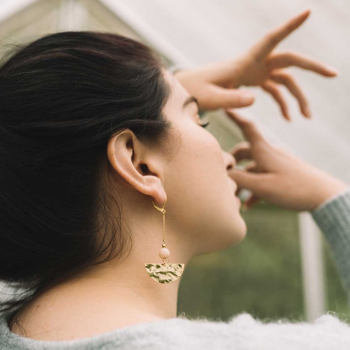 Bijoux Sandrine Devost créateur québécois boucles d'oreilles