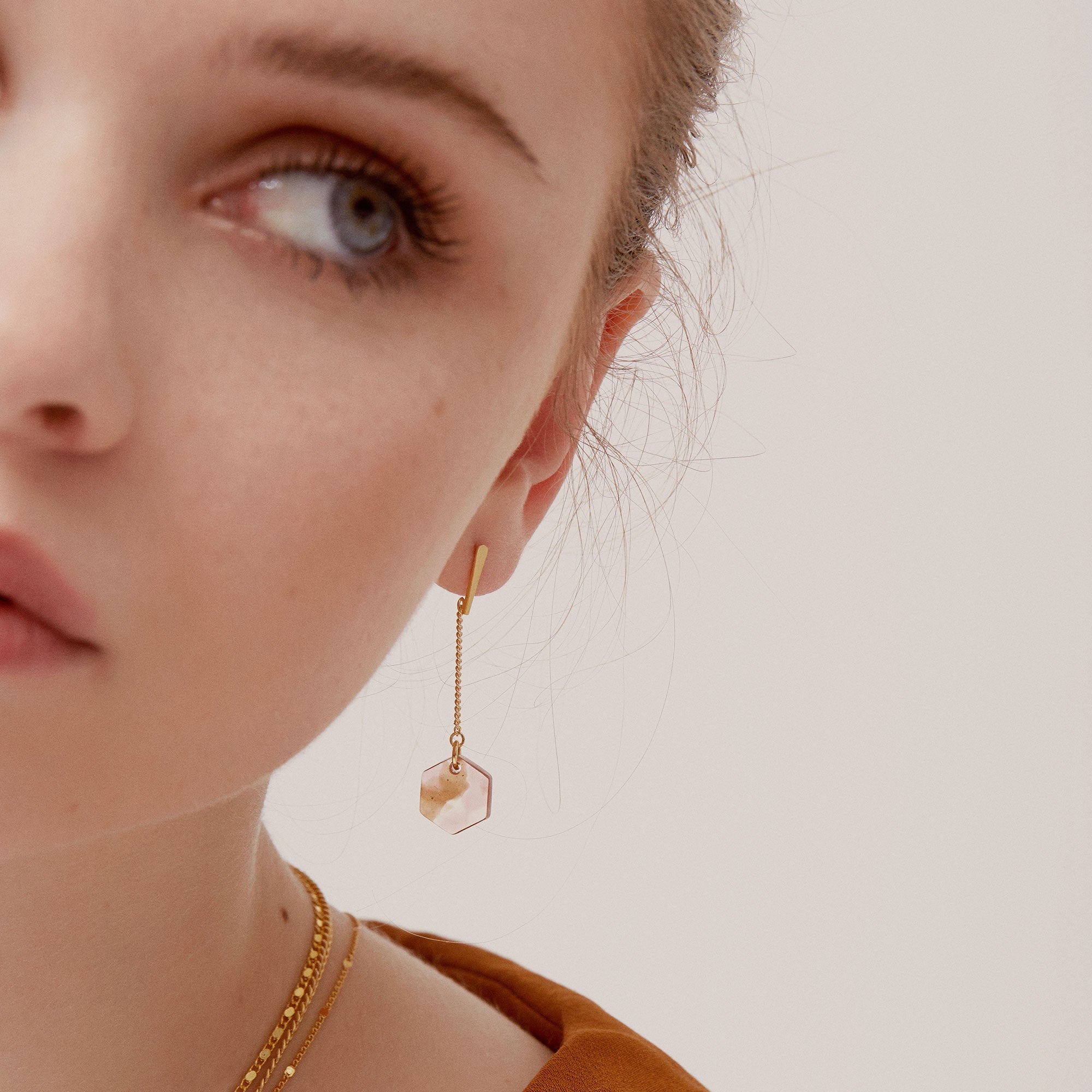 small acetate earrings sandrine devost