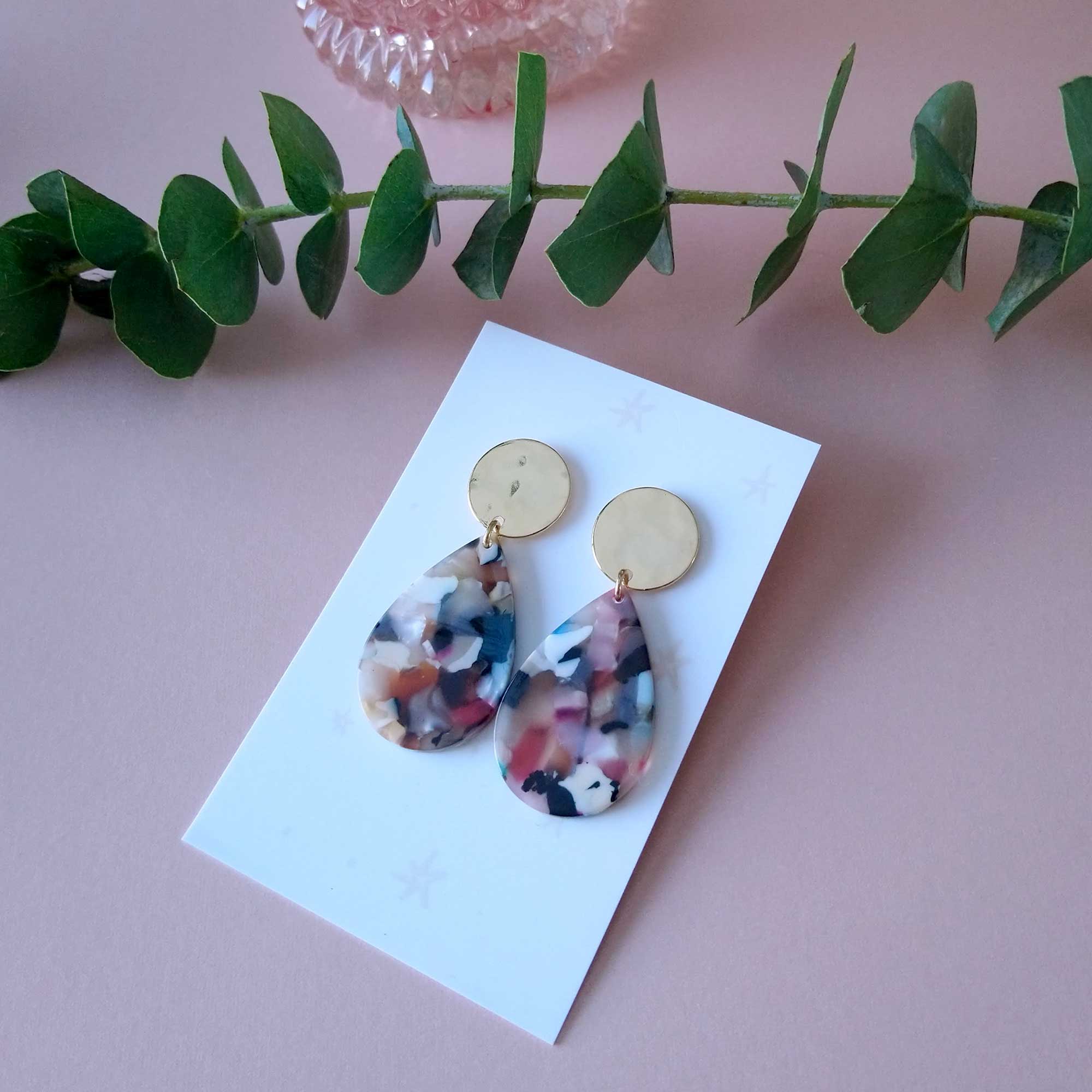 Boucles d'oreilles acétate sandrine devost