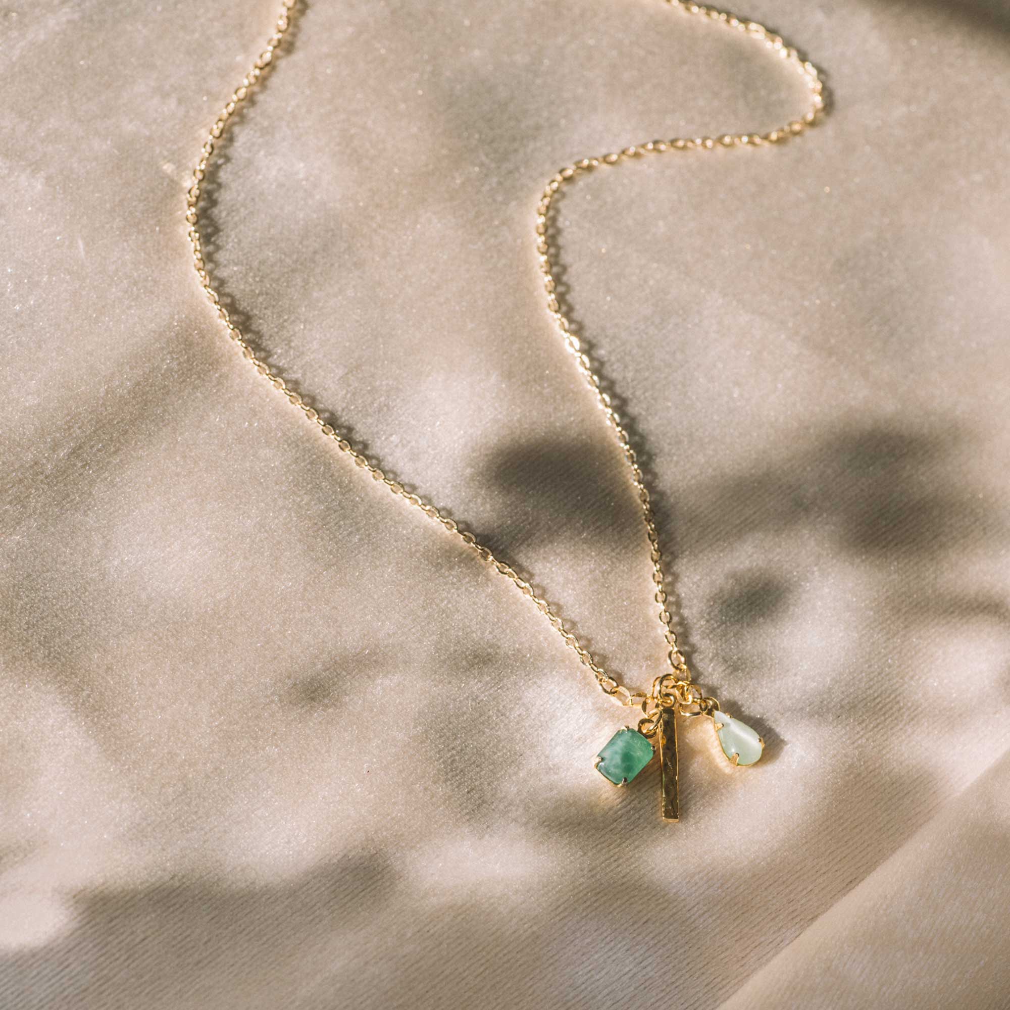 multi charms necklace sandrine devost jewelry