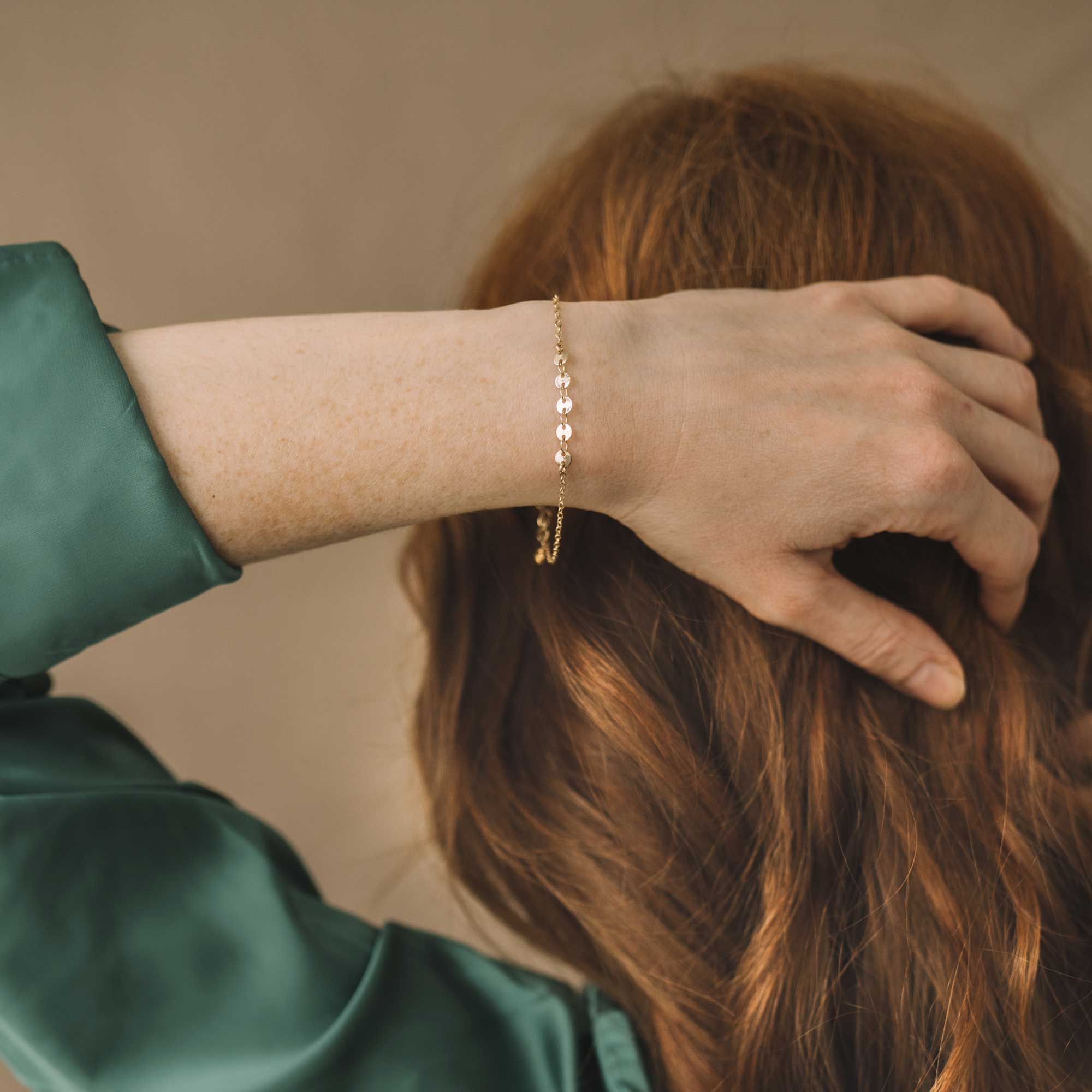 bijoux sandrine devost bracelet or rempli