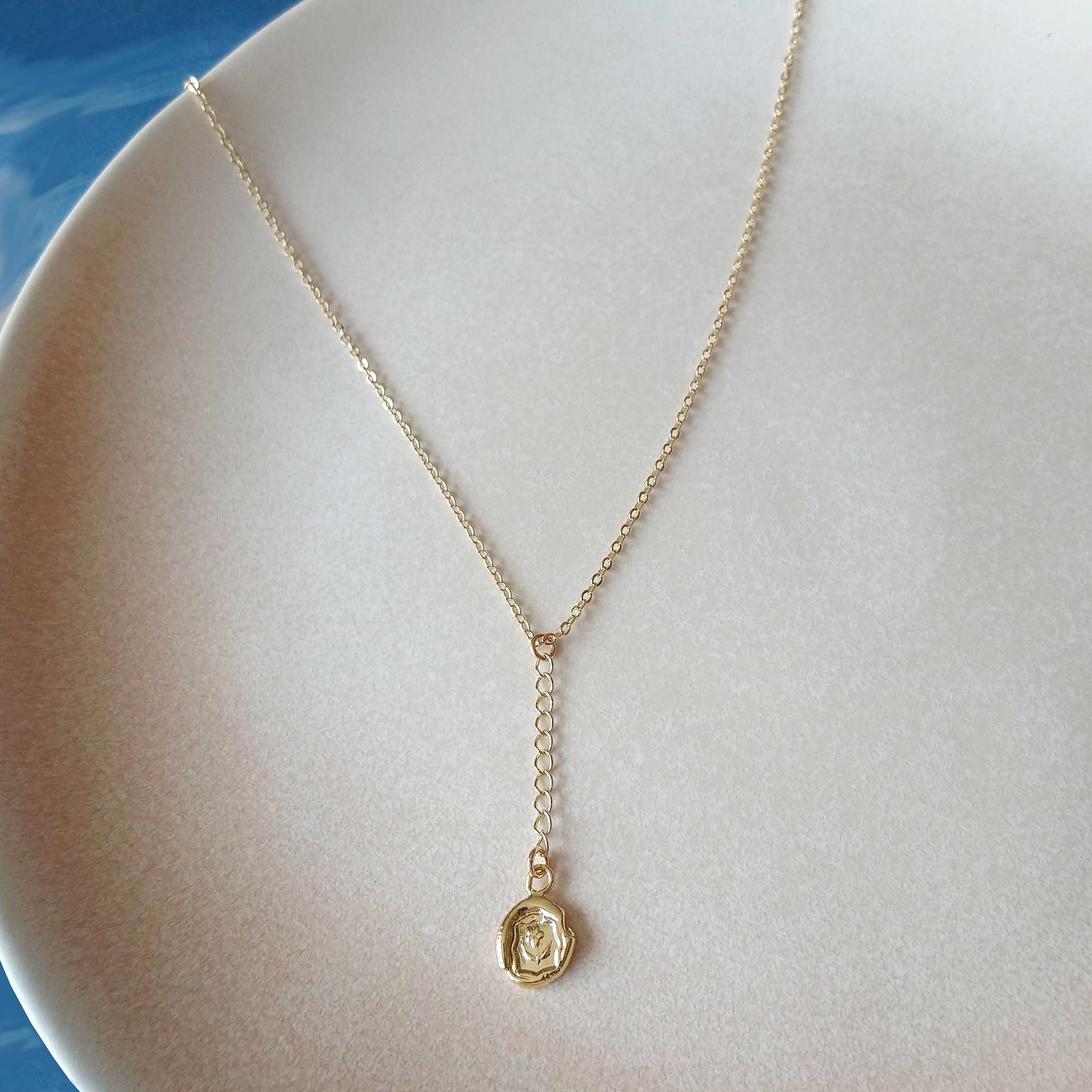 14k gold filled necklace or rempli 14k